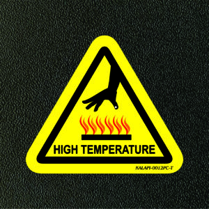 HOT SURFACE & BURN HAZARD 0012PC-T