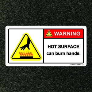 HOT SURFACE & BURN HAZARD 2008PC-S