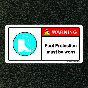 FOOT PROTECTION MUST BE WORN 2017PC-S