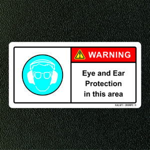 EYE & EAR PROTECTION IN THIS AREA 2018PC-S