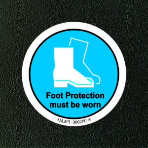 FOOT PROTECTION MUST BE WORN 3002PC-R